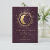 天真夜中の青い星の写真Save The Date 招待状 (スタンド正面)