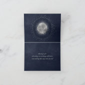 天真夜中の青い銀色の星 サンキューカード (内部)