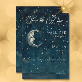 天真夜中の青三日月結婚の セーブザデート