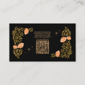 天真夜中の黒星QRコード結婚ズ エンクロージャーカード (正面)