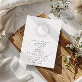 天真夜中スターズ結婚ムーン 箔招待状