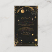 天真夜中ブラックスターズムーン結婚ズ エンクロージャーカード (正面)