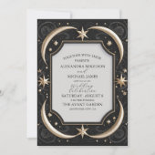 天真夜中ブラックスターズムーン結婚ズ 招待状 (正面)