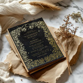 天真夜中ブラックスターズムーン結婚ズ 箔招待状