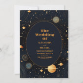 天真夜中ブルースターズムーン結婚ズ 招待状 (正面)