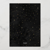 天真夜中ブルースターズムーン結婚ズ 箔招待状 (裏面)