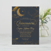 天真夜中ブルー金ゴールドスタームーンキンセアニェラ 招待状 (スタンド正面)