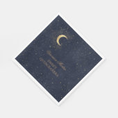 天真夜中金ゴールドムーンキンセアニラ スタンダードランチョンナプキン (角)