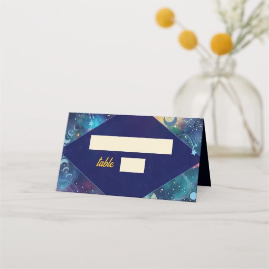 天真夜月結婚月 プレイスカード (正面)