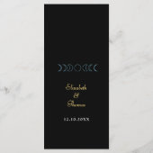 天真夜月結婚月 メニュー (裏面)