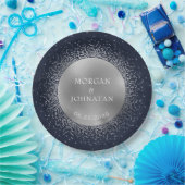 天真夜銀月結婚月 ペーパープレート (パーティー)