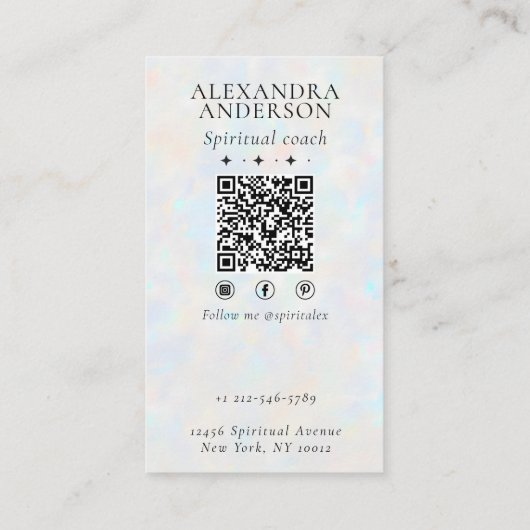 天真暗の蛾と月ホログラフィー 名刺 (裏面)