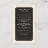 天眼タロットラッシュアフターケアカード 名刺 (裏面)