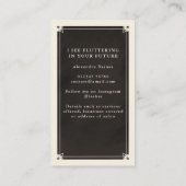 天眼タロットラッシュブラックビジネスカード 名刺 (裏面)