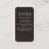 天眼タロットラッシュブラックビジネスカード 名刺 (裏面)