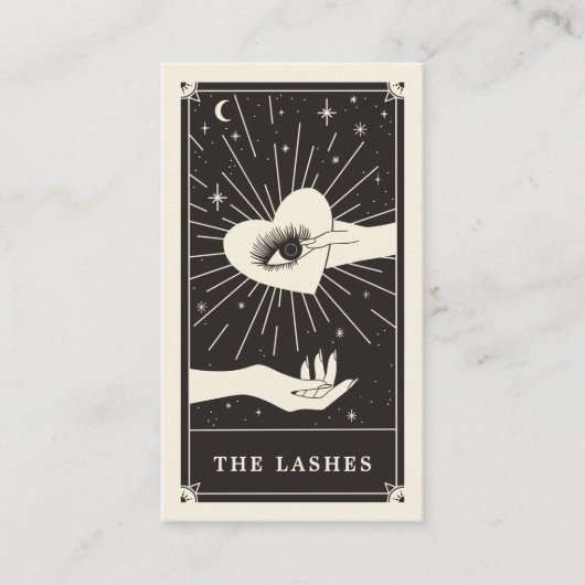 天眼タロットラッシュブラックビジネスカード 名刺 (正面)