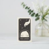 天眼タロットラッシュブラックビジネスカード 名刺 (スタンド正面)