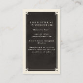 天眼タロットラッシュブラックビジネスカード 名刺 (裏面)