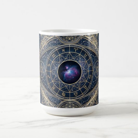 天眼 ─ 神聖幾何学十二星座宇宙 コーヒーマグカップ (中央)