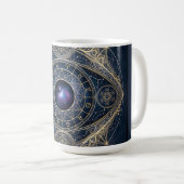 天眼 ─ 神聖幾何学十二星座宇宙 コーヒーマグカップ (正面右)