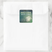 天石工の瓶ホタル結婚式の引き出物シール スクエアシール (バッグ)