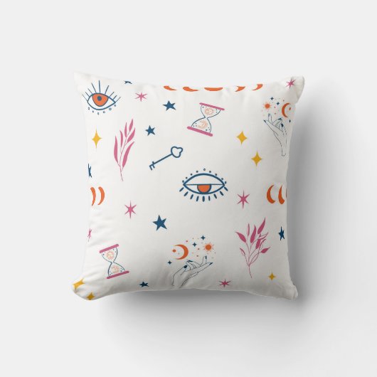 天砂時計と月相パターン クッション (正面)