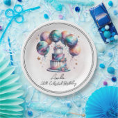 天神秘の宇宙天文学誕生会 ペーパープレート (パーティー)