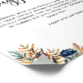 天神秘の庭の詰まっていない式のサイン ポスター (角)