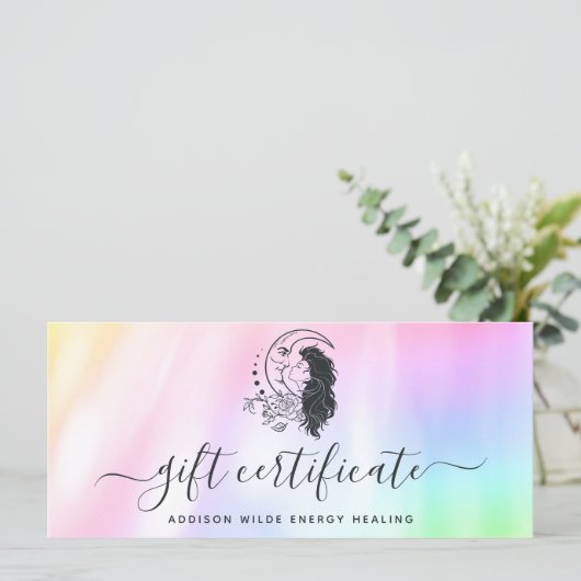 天神秘の月の女神のギフト証明書 (スタンド正面)