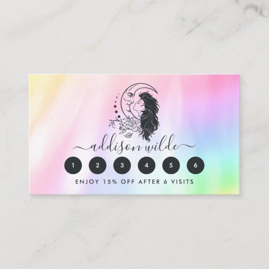 天神秘の月女神レインボー ロイヤリティカード (正面)