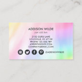 天神秘の月女神レインボー 名刺 (裏面)