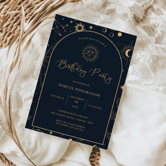 天神秘エレメンツ星印誕生日 招待状