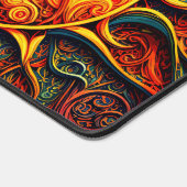 天神秘色彩の鮮やかサンアート顔 デスクマット (コーナー)