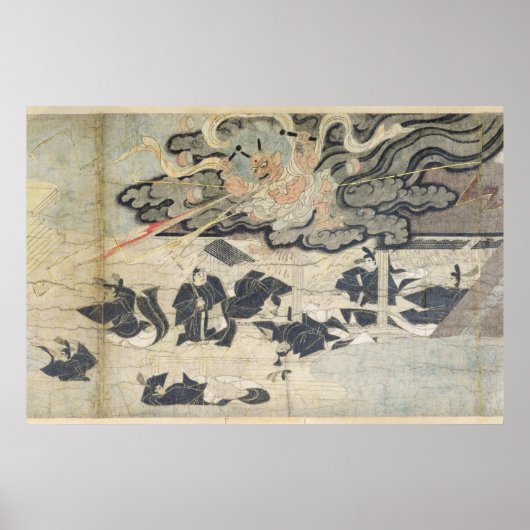 天神雷天神、鎌倉時代 ポスター (正面)