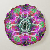 天禅ロータス円枕 ラウンドクッション (裏面)