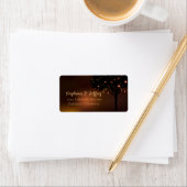 天秋の夜弦の光結婚の ラベル (インサイチュ)