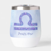 天秤座かわいらし占星術サイン紫パーソナライズされた (正面)