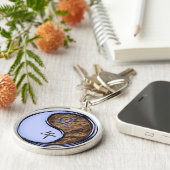 天秤座とアースホース キーホルダー (側面)