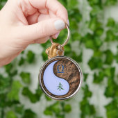 天秤座とアースヤギ キーホルダー (手)