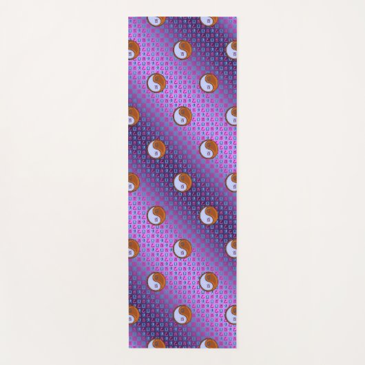 天秤座とウッドロースター ヨガマット (正面)