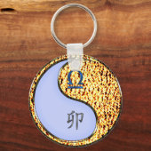 天秤座とファイアーラビット キーホルダー (正面)