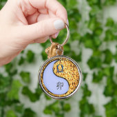 天秤座とファイアーラビット キーホルダー (手)