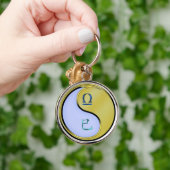 天秤座とメタルスネーク キーホルダー (手)