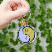 天秤座とメタルホース キーホルダー (手)