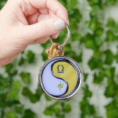 天秤座とメタルモンキー キーホルダー (手)