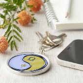 天秤座とメタルモンキー キーホルダー (側面)