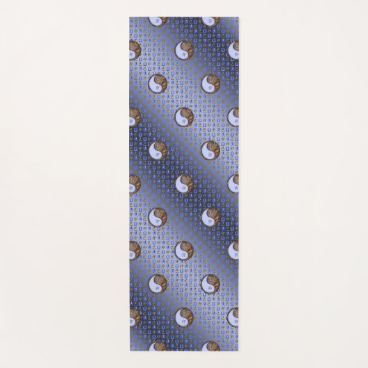 天秤座と地球うさぎ ヨガマット (正面)