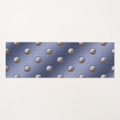 天秤座と地球うさぎ ヨガマット (正面(横))