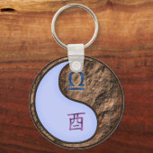 天秤座と地球の雄鶏 キーホルダー (裏面)