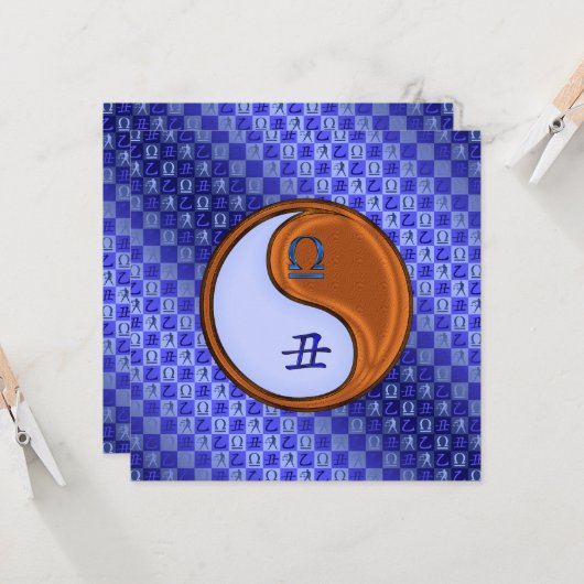 天秤座と木牛 カード (正面/裏面インサイチュ)